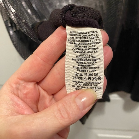 Free People Short Sleeve Drenched In Sequins Mini Dress Ombré Size Medium - Picture 4 of 5